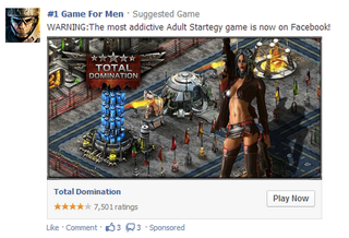 Illustration for article titled Gamers Get Pretty Gross Facebook Ads